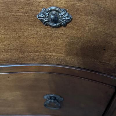 8 drawer curved wooden dresser