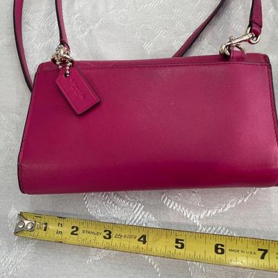 Pink Coach crossbody and Frill purse