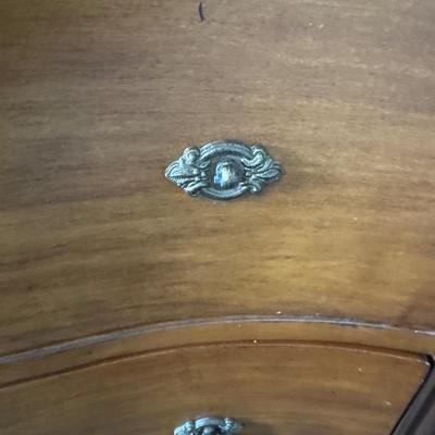 Tall 5 drawer curved front dresser