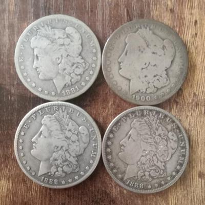 4 Morgan Dollars 1 price