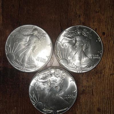 3 1986 American Eagles