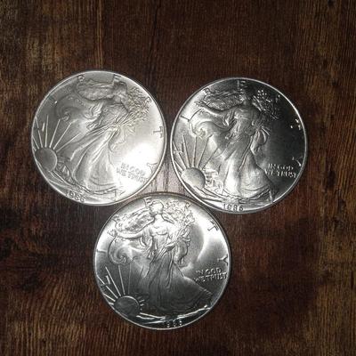 3 American Eagles