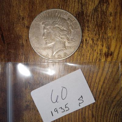 1935 S Peace Dollar