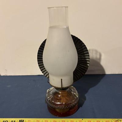 Vintage Glass Oil Lamp