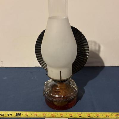 Vintage Glass Oil Lamp