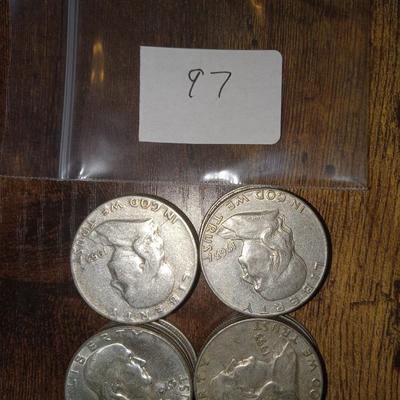 20 franklin silver half dollars