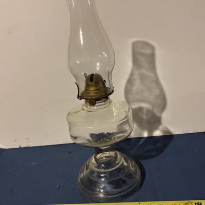 Vintage Glass Kerosene Lamp