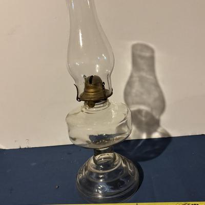 Vintage Glass Kerosene Lamp