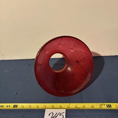 Vintage Red Lamp Shade