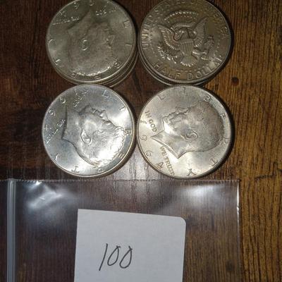 20 kennedy half dollars