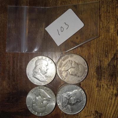 20 franklin half dollars