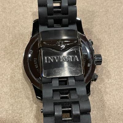 Men’s large black tone Invicta watch