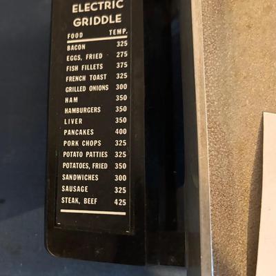 Kenmore Electric Griddle