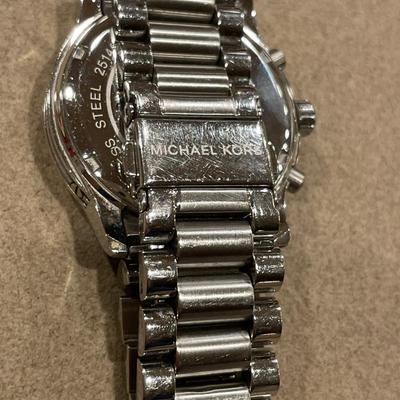 Michael Kors silver tone watch