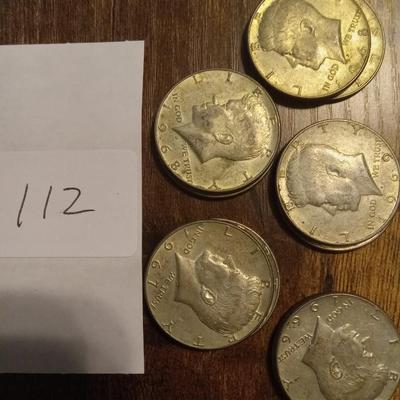 10 40% silver half dollars