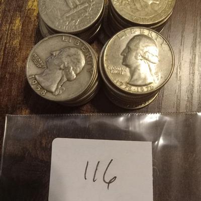 40 silver quarters
