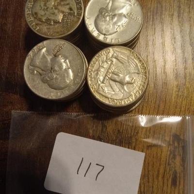 40 silver quarters