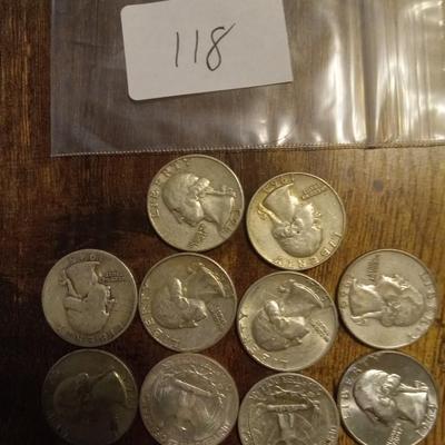 10 silver quarters