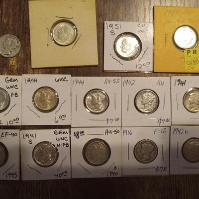 14 silver dimes