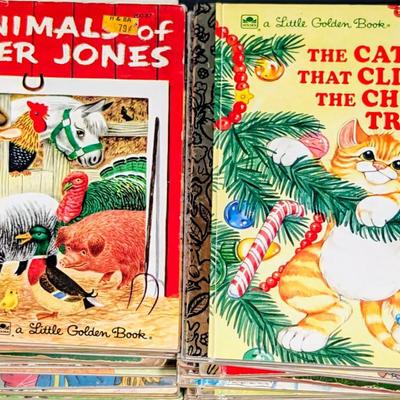 LOT 3B: Large Collection Of Vintage Little Golden Books, Wide Variety, Including Holiday Stories
