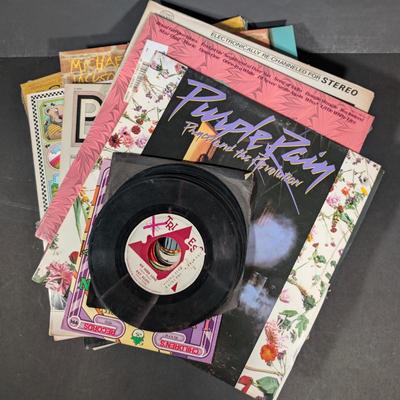 LOT 4B: Eclectic Mix Of 45s & Albums, Includes Michael Jackson, Prince and More