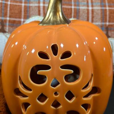 LOT 7B: Autumn/Thanksgiving Pillows, Throw, Home Decor & More, Snap These Beautiful Items Up Now For A Cozy Fall