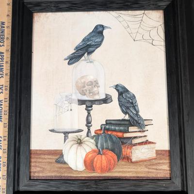 LOT 8B: Large Assortment Of Halloween Home Decor, Beautifully Made Witch Over 3 Ft. Tall, Ceramic Pumpkins, Mickey Mouse & Glass...