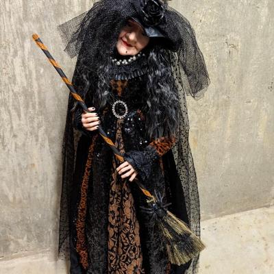 LOT 8B: Large Assortment Of Halloween Home Decor, Beautifully Made Witch Over 3 Ft. Tall, Ceramic Pumpkins, Mickey Mouse & Glass...