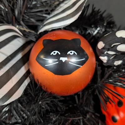 LOT 8B: Large Assortment Of Halloween Home Decor, Beautifully Made Witch Over 3 Ft. Tall, Ceramic Pumpkins, Mickey Mouse & Glass...