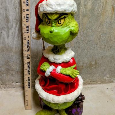 LOT 11B: Enesco Jim Shore, Dr. Suess The Grinch Statue With Folded Arms, 20 Inches High
