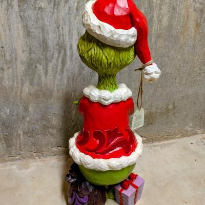 LOT 11B: Enesco Jim Shore, Dr. Suess The Grinch Statue With Folded Arms, 20 Inches High