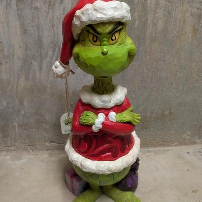 LOT 11B: Enesco Jim Shore, Dr. Suess The Grinch Statue With Folded Arms, 20 Inches High