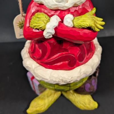 LOT 11B: Enesco Jim Shore, Dr. Suess The Grinch Statue With Folded Arms, 20 Inches High