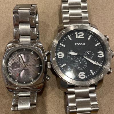 2 Fossil & 1 Guess watches