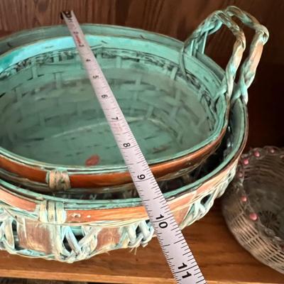 Basket Lot - Nesting, Metal, Decorative