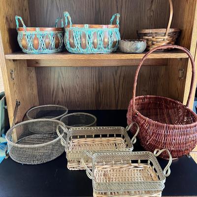 Basket Lot - Nesting, Metal, Decorative
