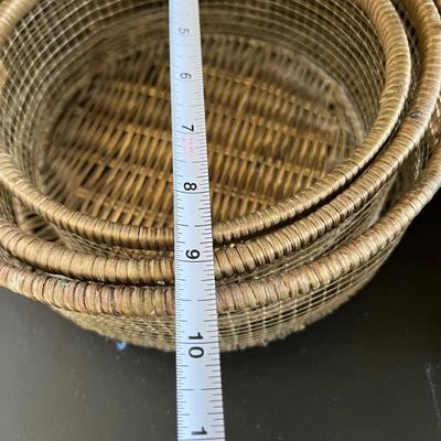 Basket Lot - Nesting, Metal, Decorative