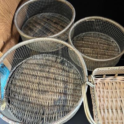 Basket Lot - Nesting, Metal, Decorative