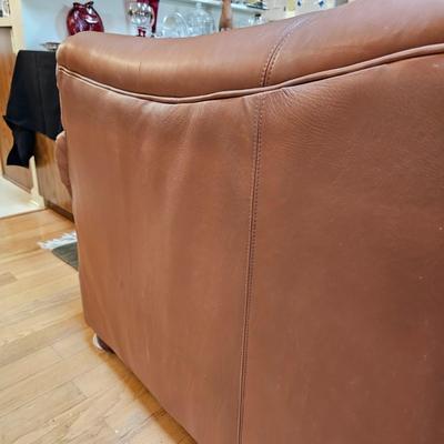 Classic Leather Chocolate Brown Leather Sleeper Sofa (LR-JS)