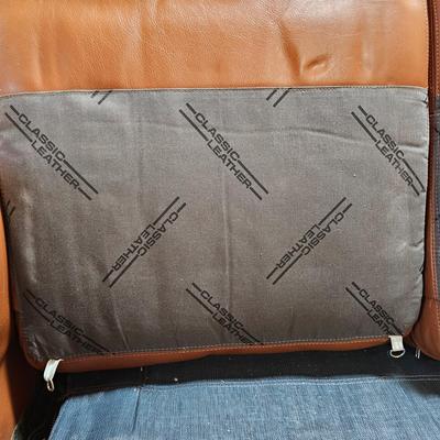 Classic Leather Chocolate Brown Leather Sleeper Sofa (LR-JS)