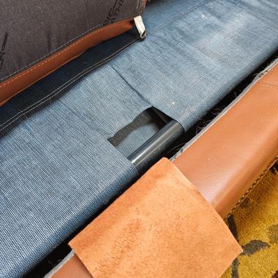 Classic Leather Chocolate Brown Leather Sleeper Sofa (LR-JS)
