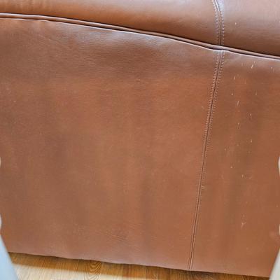 Classic Leather Chocolate Brown Leather Sleeper Sofa (LR-JS)