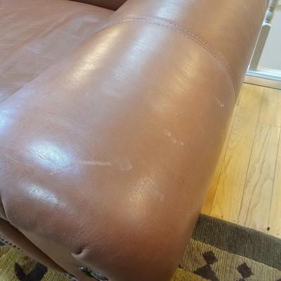 Classic Leather Chocolate Brown Leather Sleeper Sofa (LR-JS)