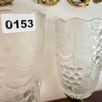 Decorative Candle Glass Holders Sconces Lot