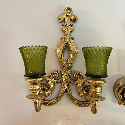 Decorative Candle Glass Holders Sconces Lot
