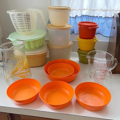 Vintage Kitchen Lot - Tupperware, Pyrex, Lenoxware