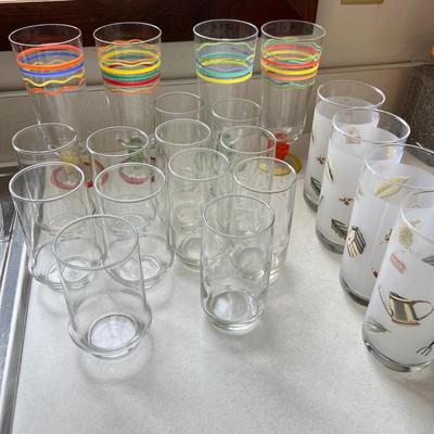 20 Pc. Lot Glasses Cups
