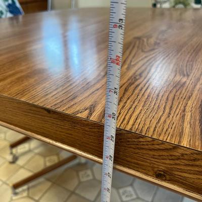 Vintage Oval Kitchen Table & Chairs - Chrome, Wood