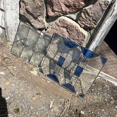 Lot 26 Unframed Stained Glass windows