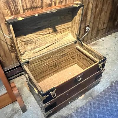 Lot 32 Antique Trunk